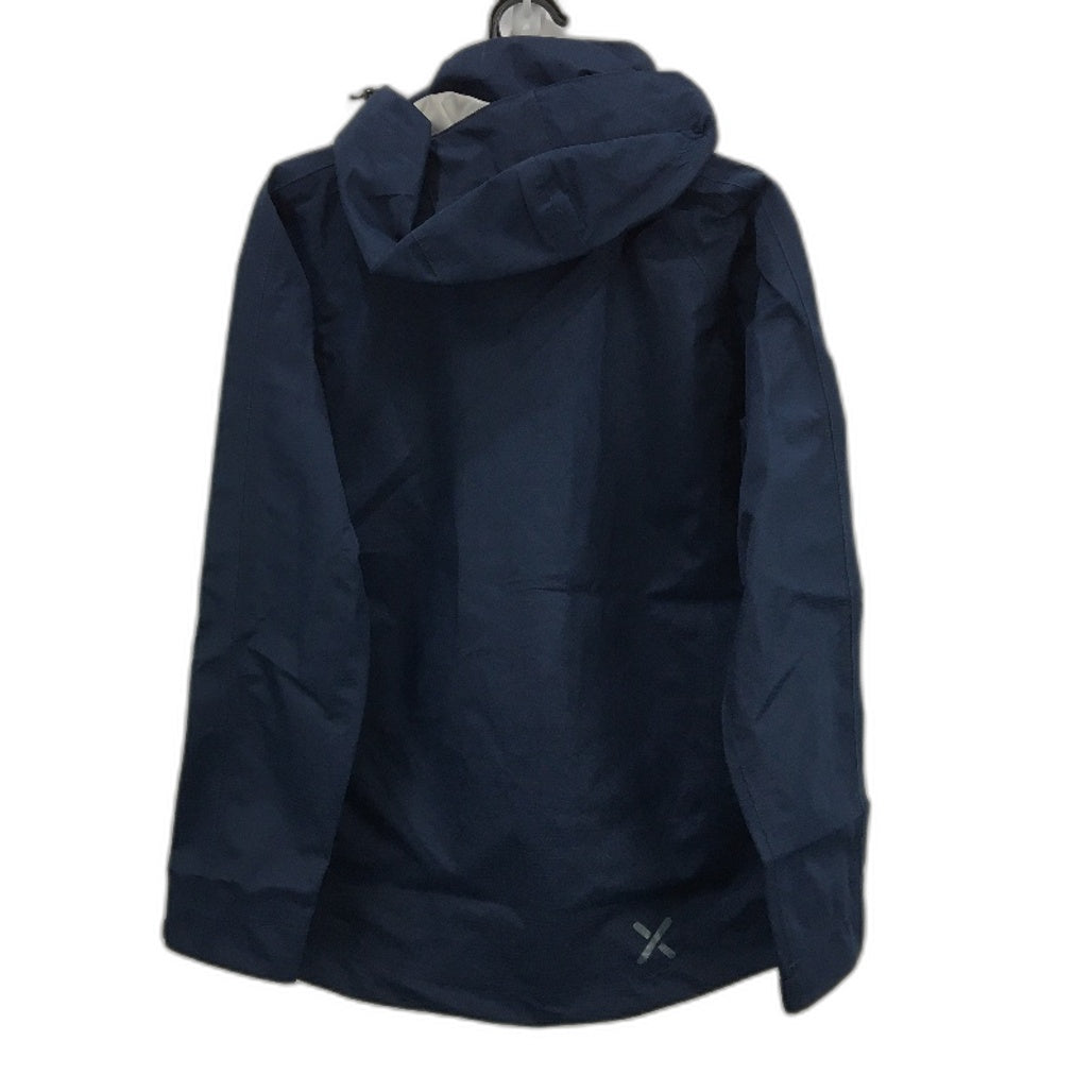 XTM Navy Kimberley Seam Sealed Waterproof Hooded Rain Jacket Ladies Size 12 NEW