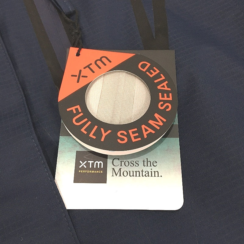 XTM Navy Kimberley Seam Sealed Waterproof Hooded Rain Jacket Ladies Size 12 NEW