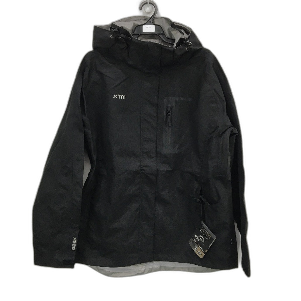XTM Black Kimberley Seam Sealed Waterproof Hooded Rain Jacket Ladies Size 12 NEW