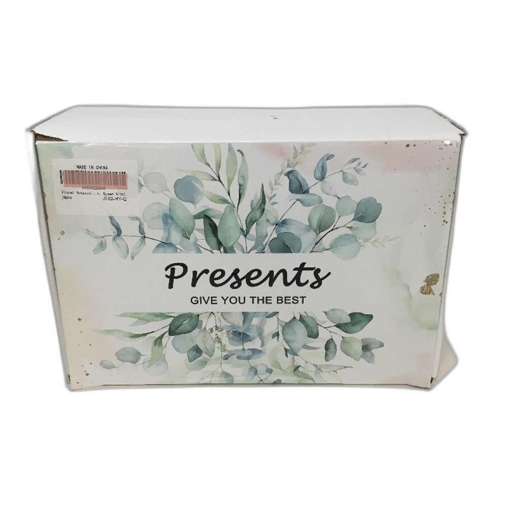 Floral Botanical Zipped Soft Microfiber Cover Quilt Cover Set QUEEN Size NEW