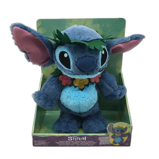 Disney Lilo & Stitch Dance & Sing Stitch Plush Blue Music 35cm Toy Ages 3+ NEW