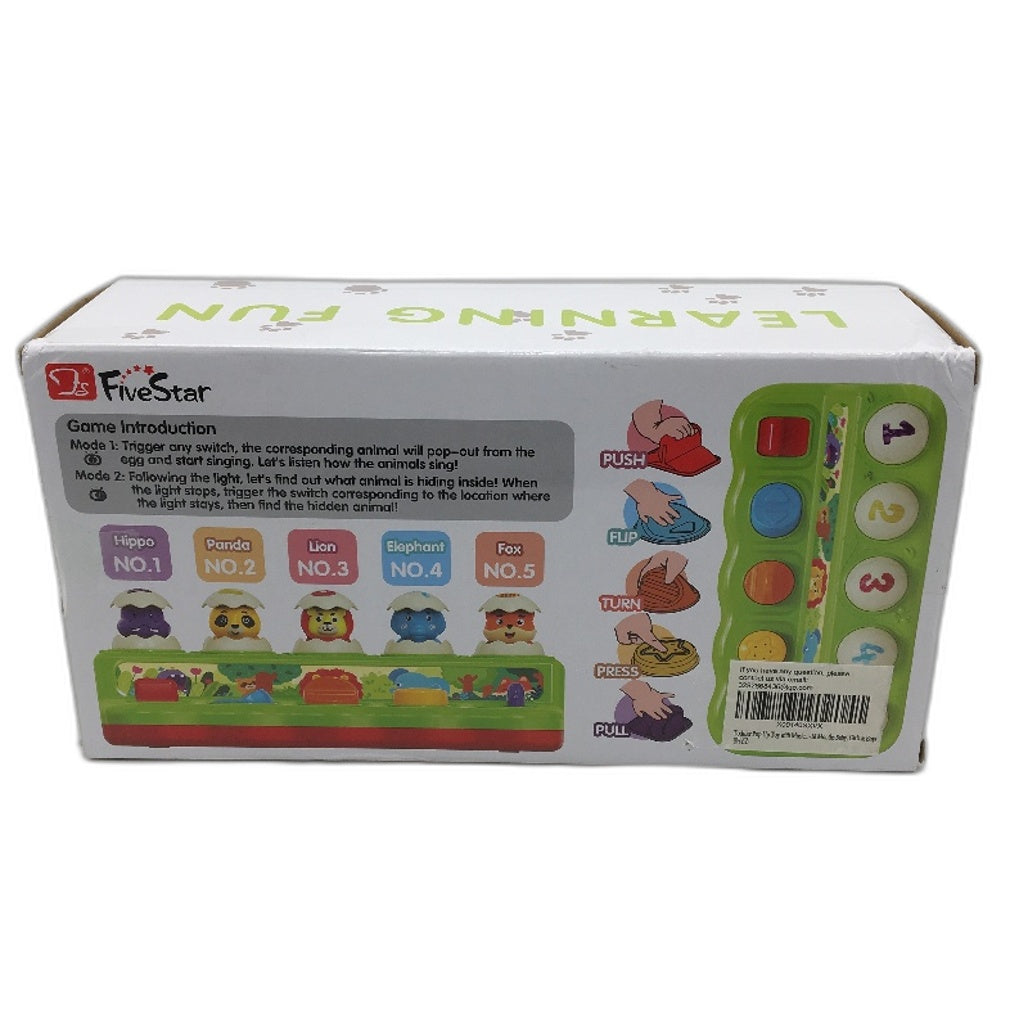 Five Star Memory Training Motor Skill Wonderful Jungle Pop Up Game Ages 12M+ NEW