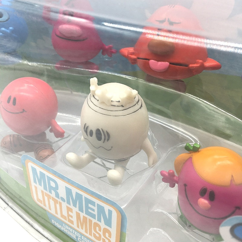 Mr. Men Little Miss 8 Pce Figurine Collection #2 Inc Glow In Dark Mr Bump NEW