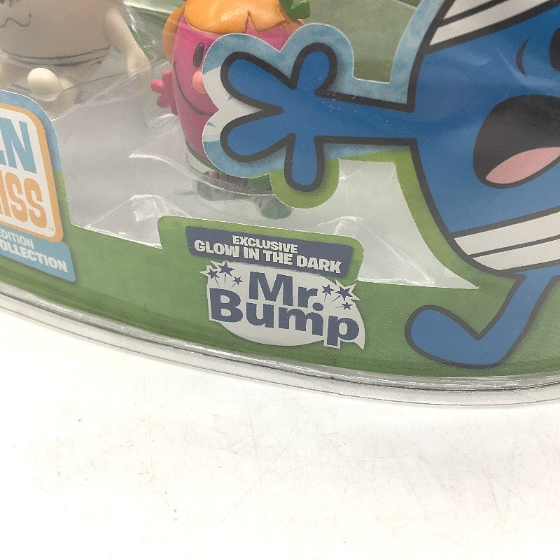 Mr. Men Little Miss 8 Pce Figurine Collection #2 Inc Glow In Dark Mr Bump NEW