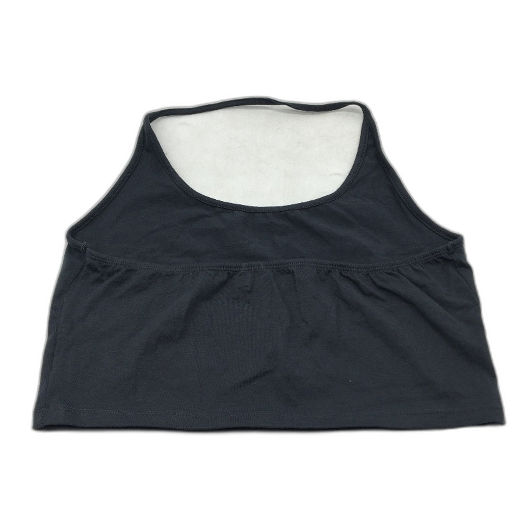 Motel Rocks Brandy Split Piece Sleeve Grey Crop Top Ladies Size Large NEW