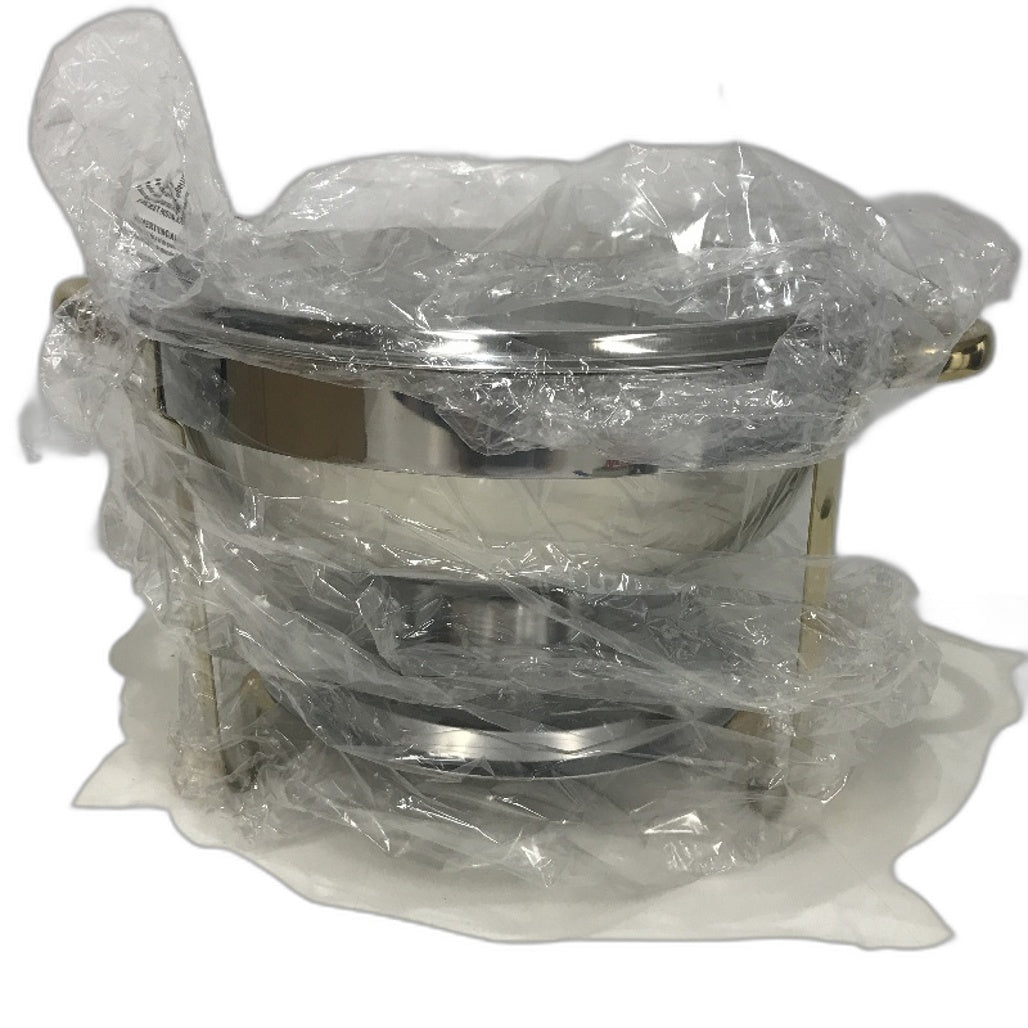 Lehom Stainless Steel Silver Chafing Dish Round Buffet Food Warmer Set DEMO