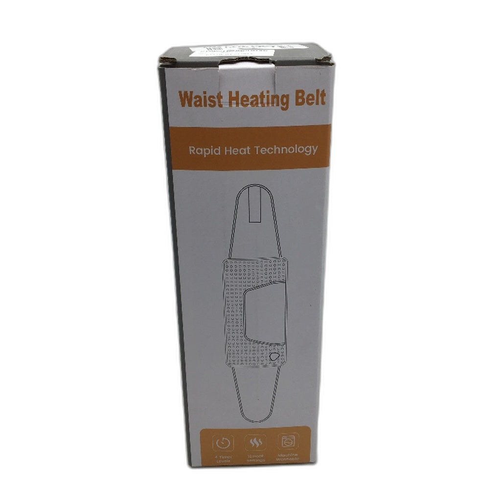 Large Wraparound Auto Shut Off Electric Waist Heating Pad Belt in Grey NEW