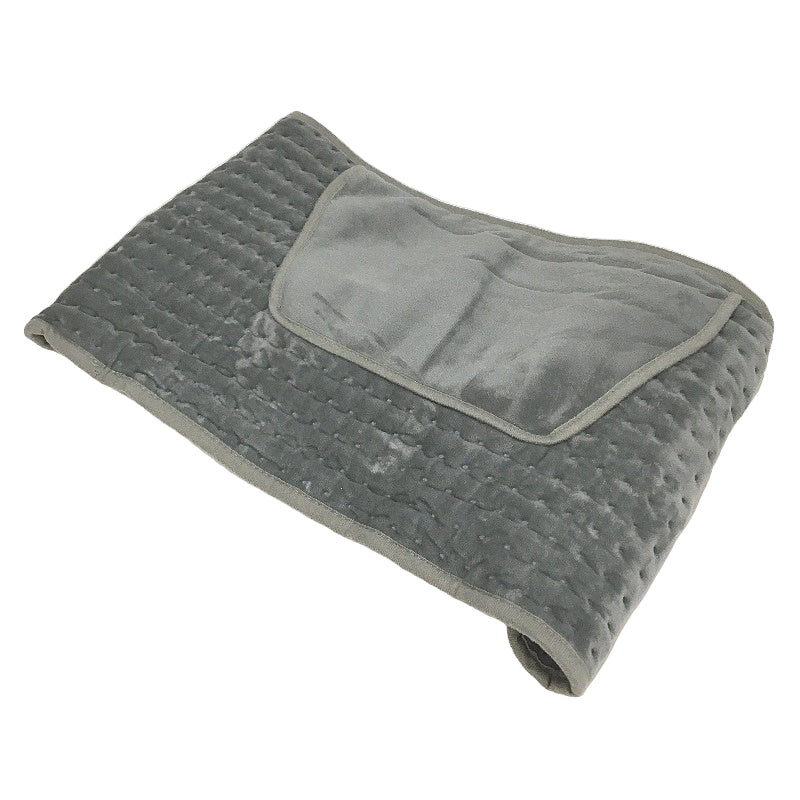 Large Wraparound Auto Shut Off Electric Waist Heating Pad Belt in Grey NEW