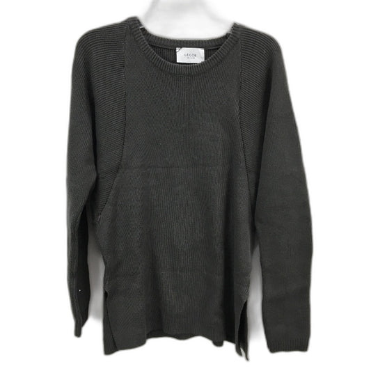 Legoe Heritage Maternity Cosy Ribbed Charcoal Knit Sweater Ladies Size XS