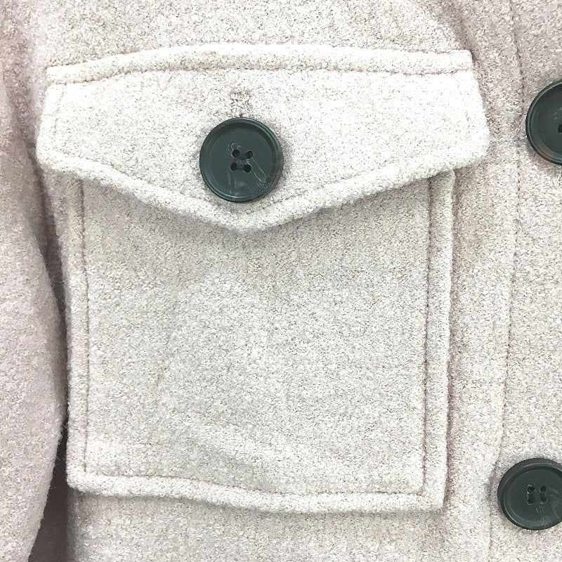 Decjuba Mia Blush Pink Wool Blend Button Up Shacket Ladies Size Small