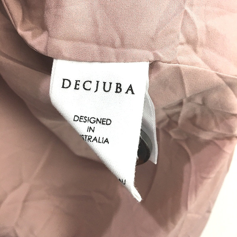 Decjuba Mia Blush Pink Wool Blend Button Up Shacket Ladies Size Small