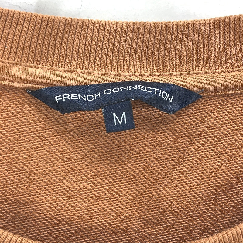 French Connection Cowboy Western Pattern Clay Brown Sweatshirt Ladies Sz Medium