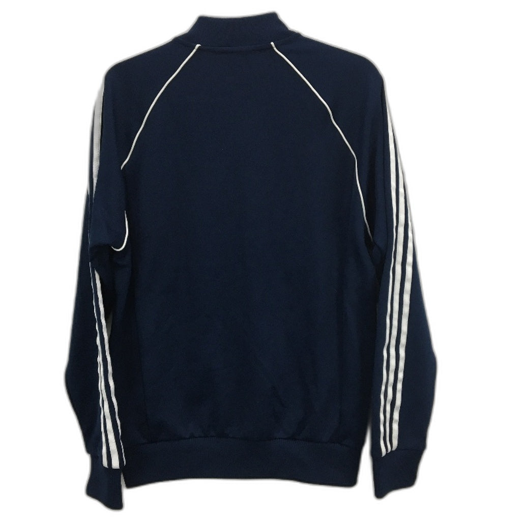 Adidas Trefoil Navy White Stripe Tracksuit Zip Up Jacket Mens Size Medium