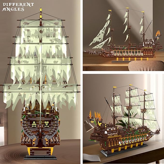 Mould King 13197 4364pcs The Flying Dutchman Ship Model DIY Building Kit NEW