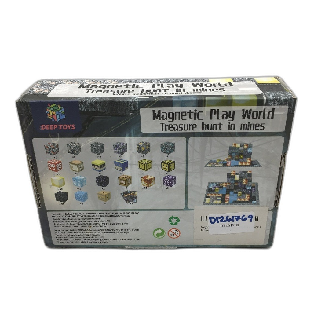 Deep Toys 102 Piece Magnetic Play World Building Blocks for Ages 3 and Up NEW
