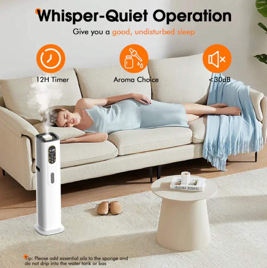 Advwin 10L Ultrasonic Large 12 Hour UV Sterilising Aromatherapy Humidifier NEW