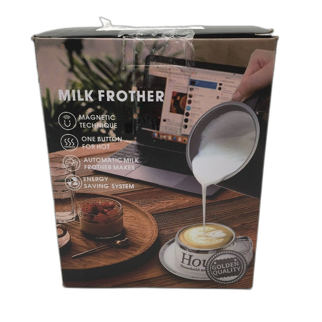 600mL Stainless Steel Automatic Electric Milk Warmer and Frother NEW