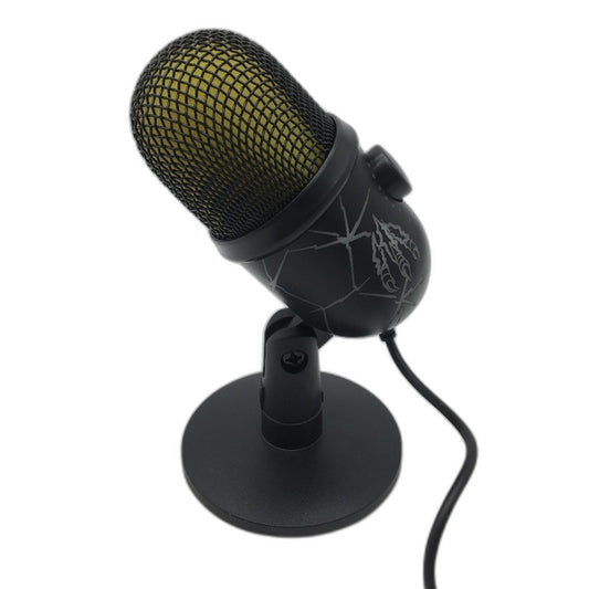 Plug and Play Noise Reduction Black USB Gaming Condenser Microphone NEW