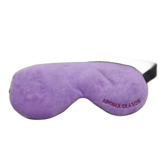 Aroma Season Auto Shutoff Electric Infrared Heated Cotton Eye Mask in Purple NEW