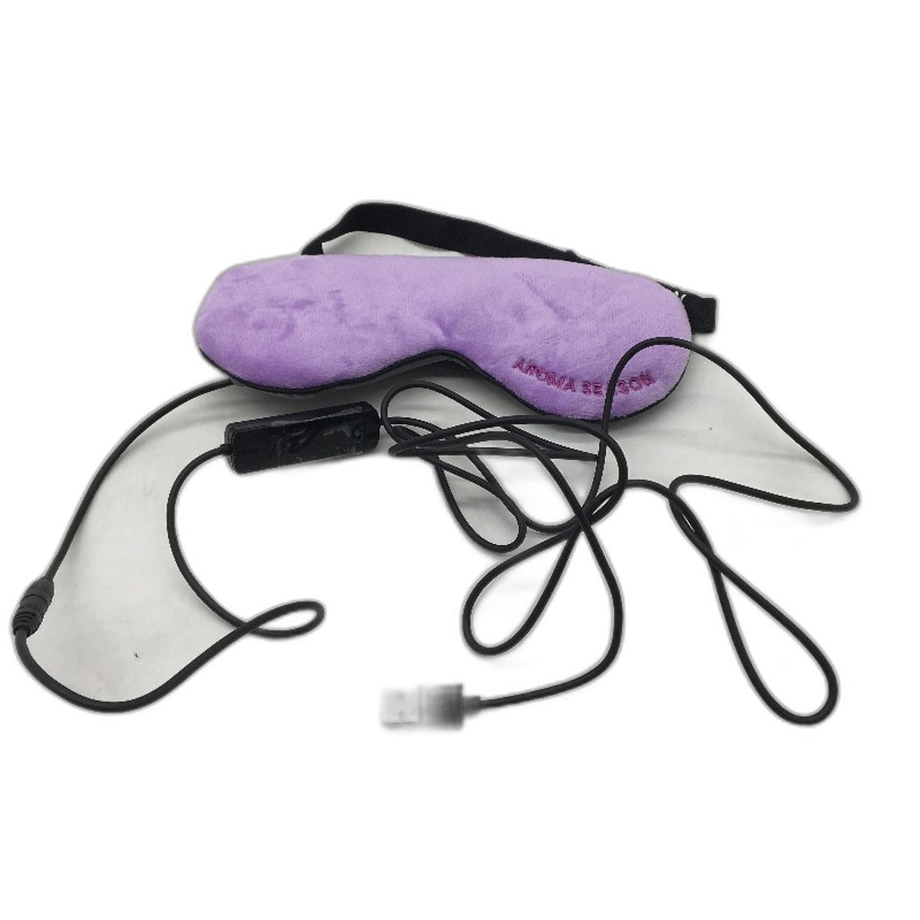 Aroma Season Auto Shutoff Electric Infrared Heated Cotton Eye Mask in Purple NEW