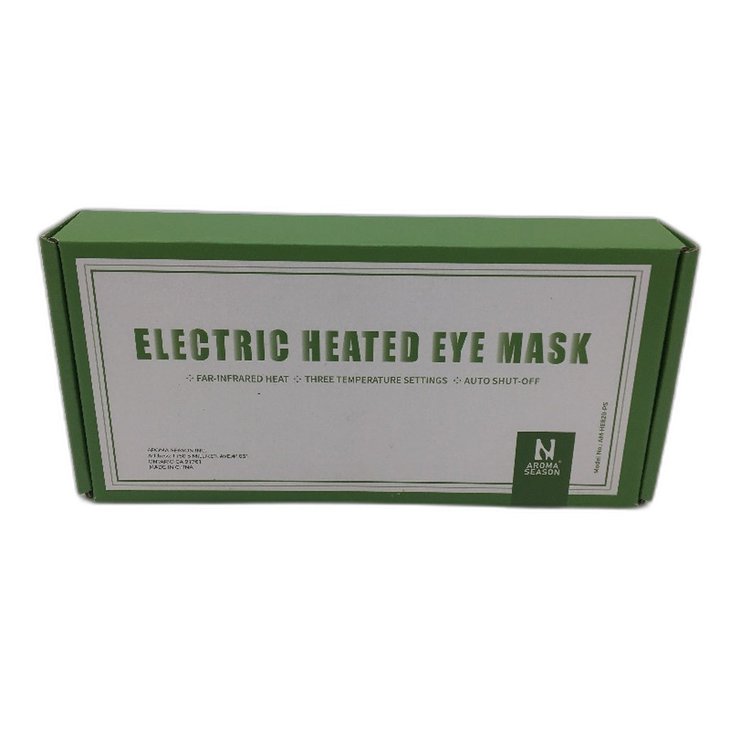 Aroma Season Auto Shutoff Electric Infrared Heated Cotton Eye Mask in Purple NEW