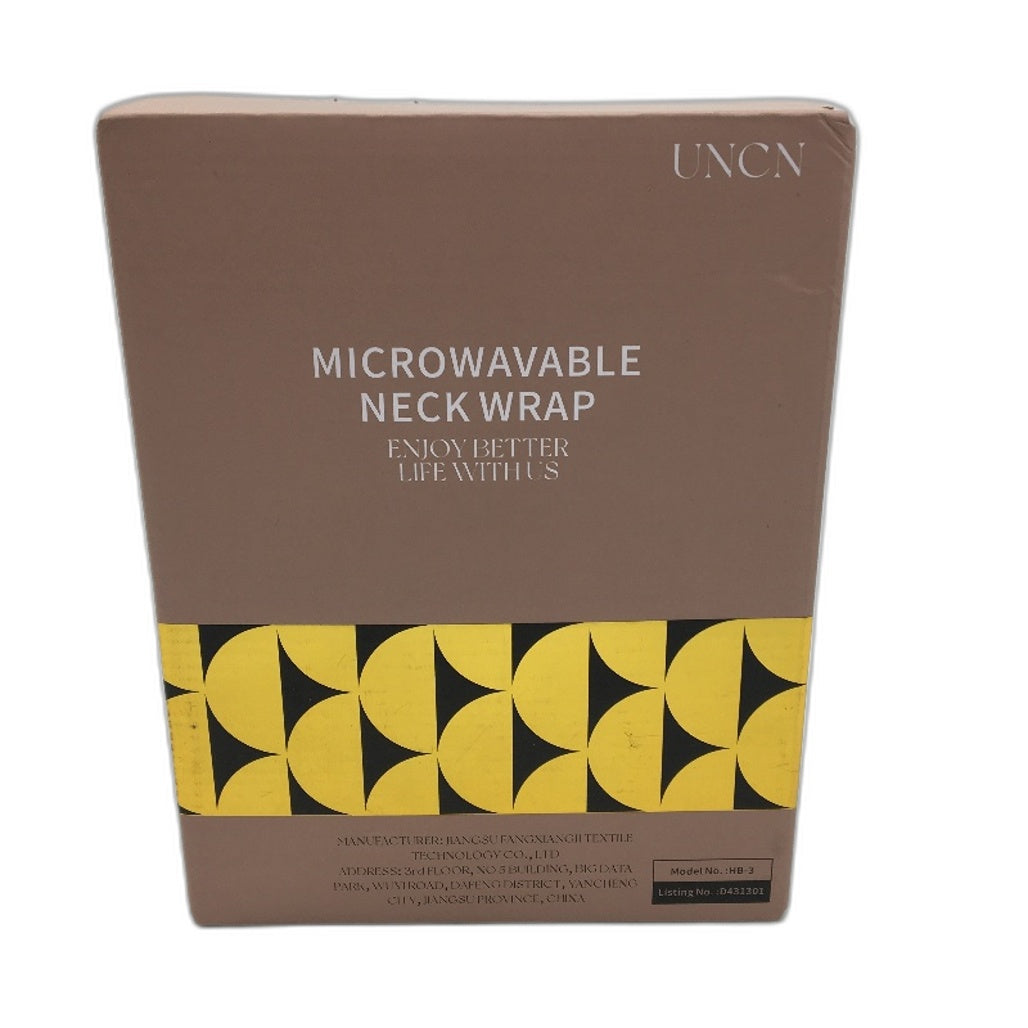 Uncn Grey Microwavable Heated Fleece Neck & Shoulder Weighted Wrap  NEW