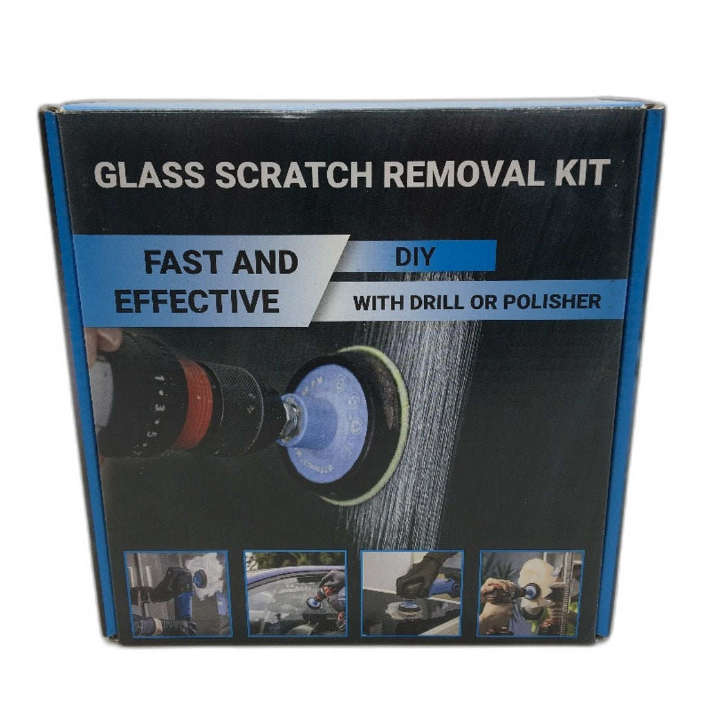 Glass Polish DIY With Drill Or Polisher Fast & Effective Scratch Removal Kit NEW