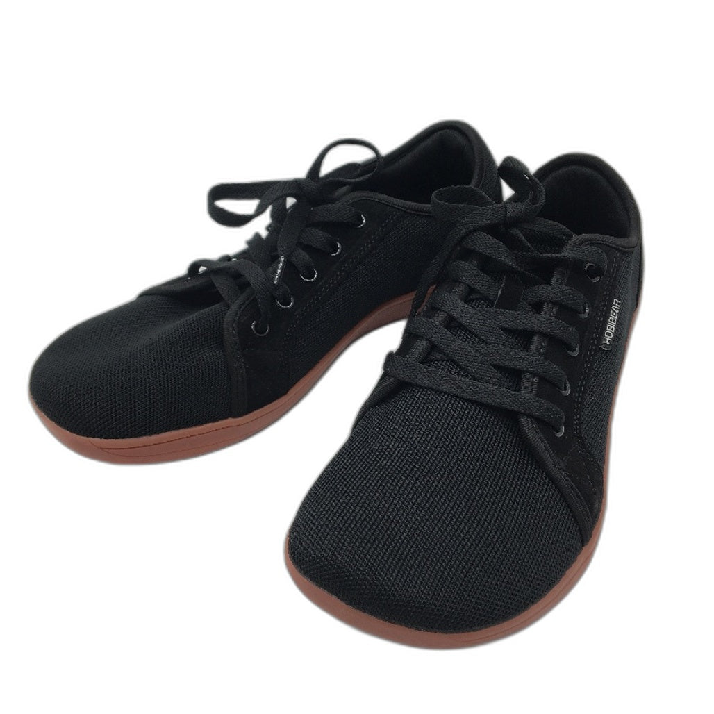 Hobibear Minimalist Barefoot Black Cloth Zero Drop Shoes Mens WIDE EU 45 NEW