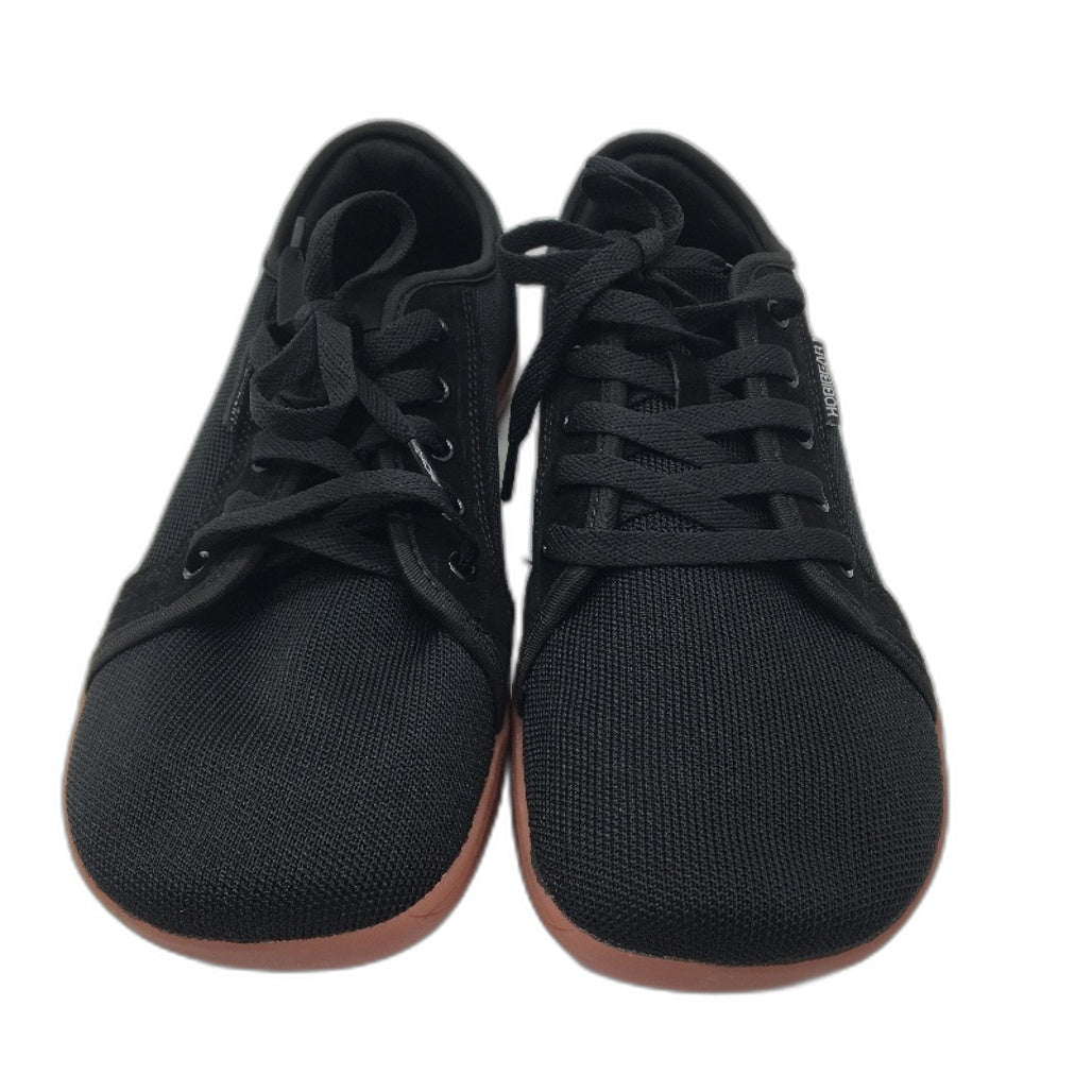 Hobibear Minimalist Barefoot Black Cloth Zero Drop Shoes Mens WIDE EU 45 NEW