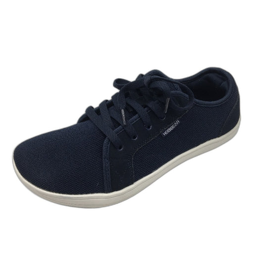 Hobibear Minimalist Barefoot Navy Mesh Cloth Zero Drop Shoes Mens WIDE EU 44 NEW