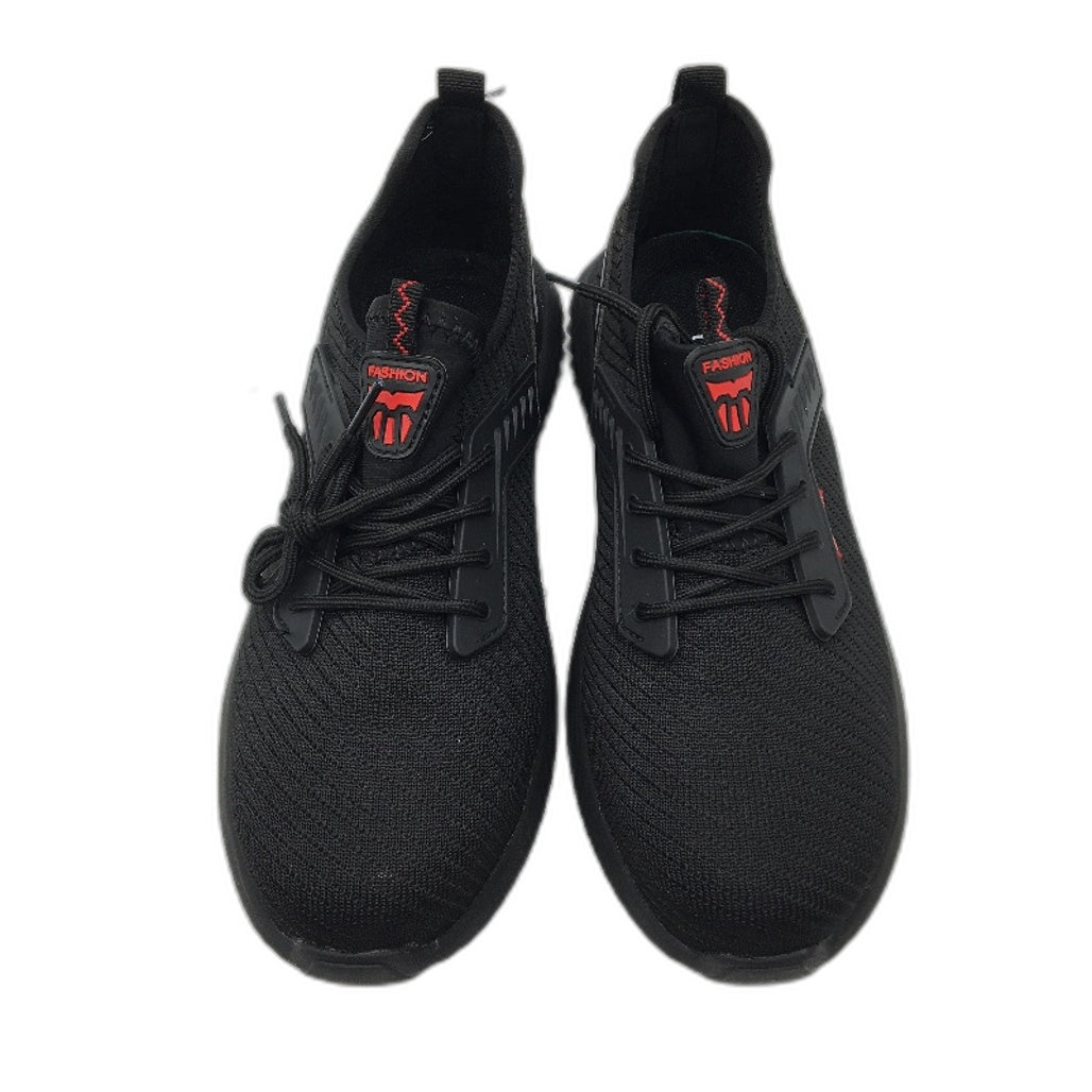Usor Safety Sneaker Style Black Lace Up Work Steel Toe Shoes Unisex Sz EU 41 NEW