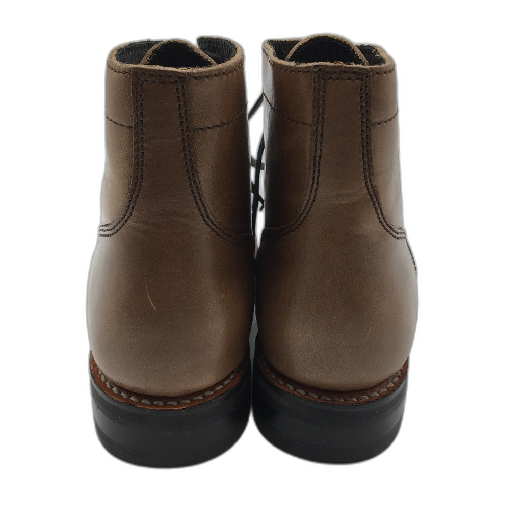 Thursday Boot Company Tan Brown Leather Captain Lace Up Boots Mens Sze US 8 DEMO