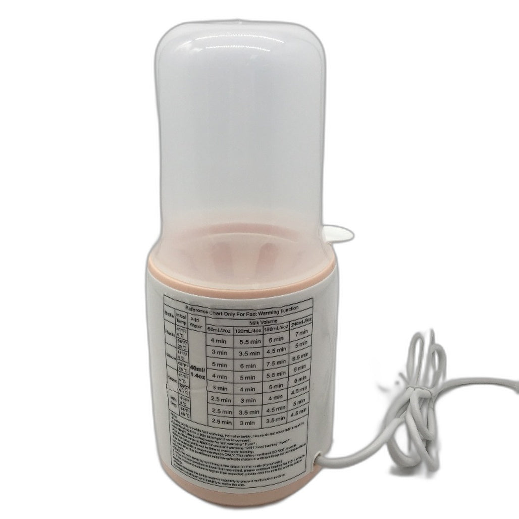 BIBECARE Baby Milk 24 Hour Heating Bottle Warmer with Auto Shutoff in Pink NEW