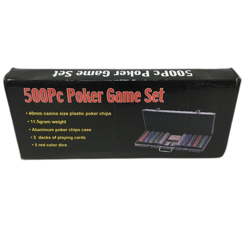 All in One 500 Piece Ultimate Poker Game Chip Set in Carrying Case DEMO