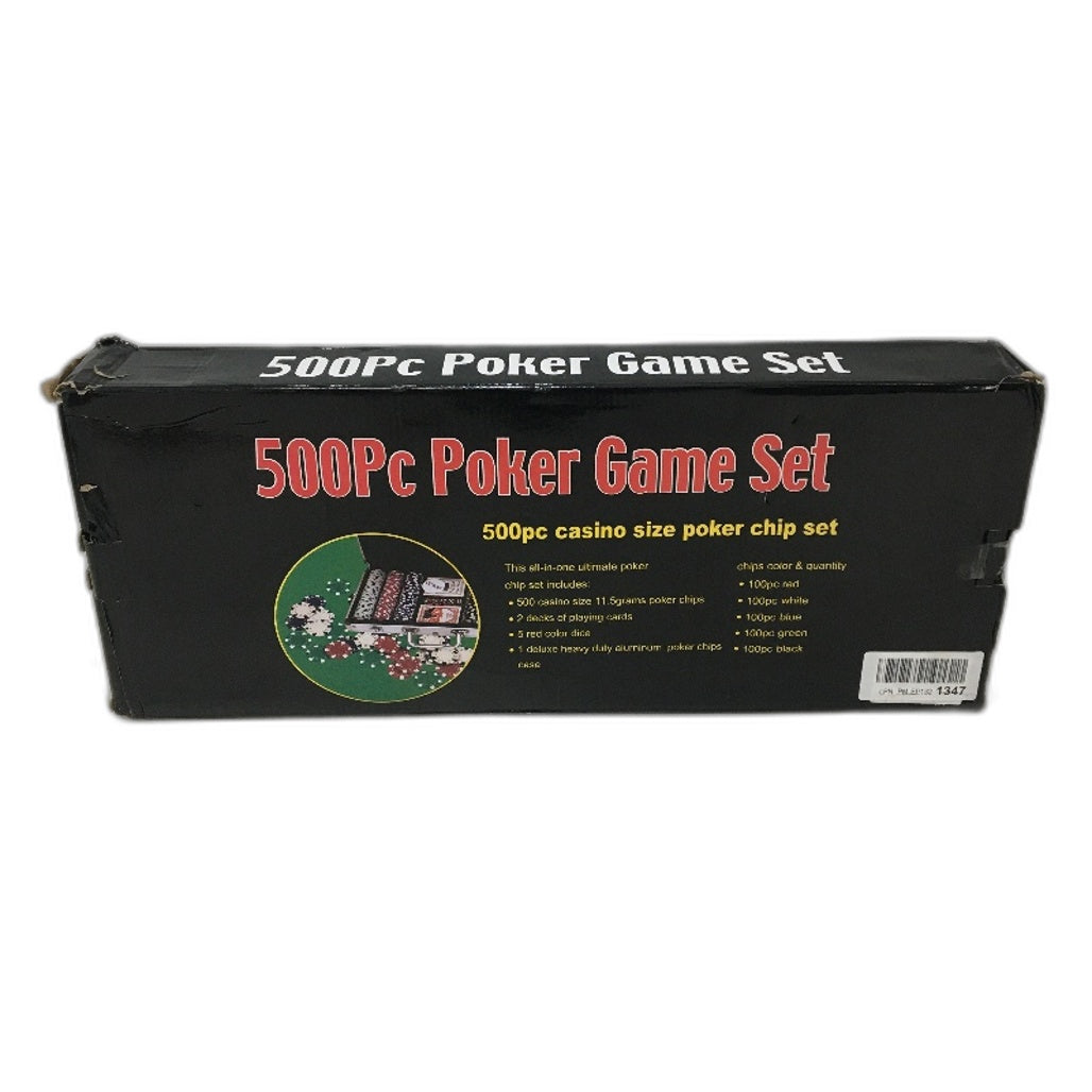 All in One 500 Piece Ultimate Poker Game Chip Set in Carrying Case DEMO