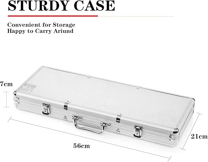 All in One 500 Piece Ultimate Poker Game Chip Set in Carrying Case DEMO