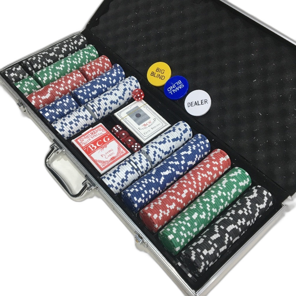 All in One 500 Piece Ultimate Poker Game Chip Set in Carrying Case DEMO