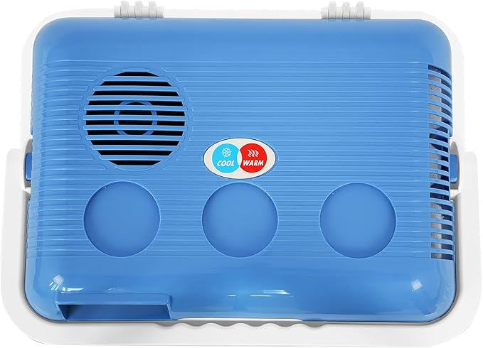 24L 12V Portable Mini Thermoelectric Travel Car Camping Cooler in Blue NEW
