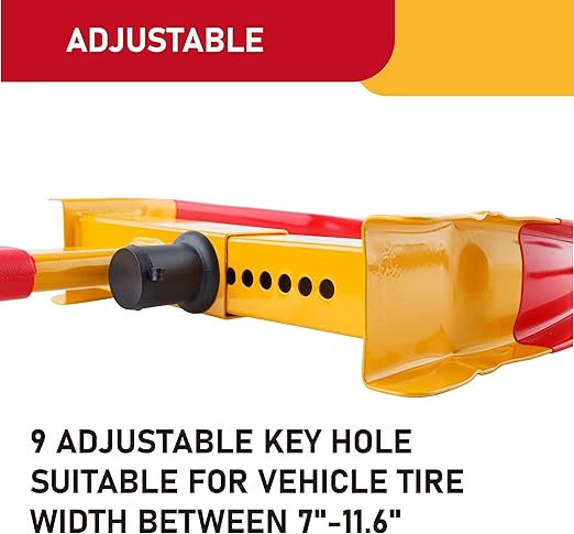 CARTMAN Heavy Duty Universal Trailer Anti Theft Security Wheel Clamp Lock NEW