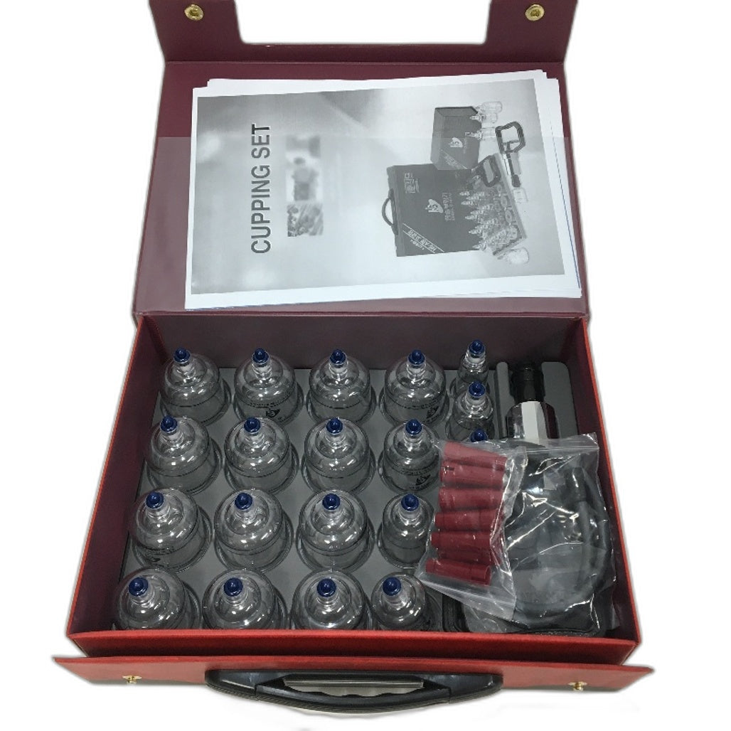 19 Piece Professional Hansol Cupping Body Therapy Equipment Set NEW