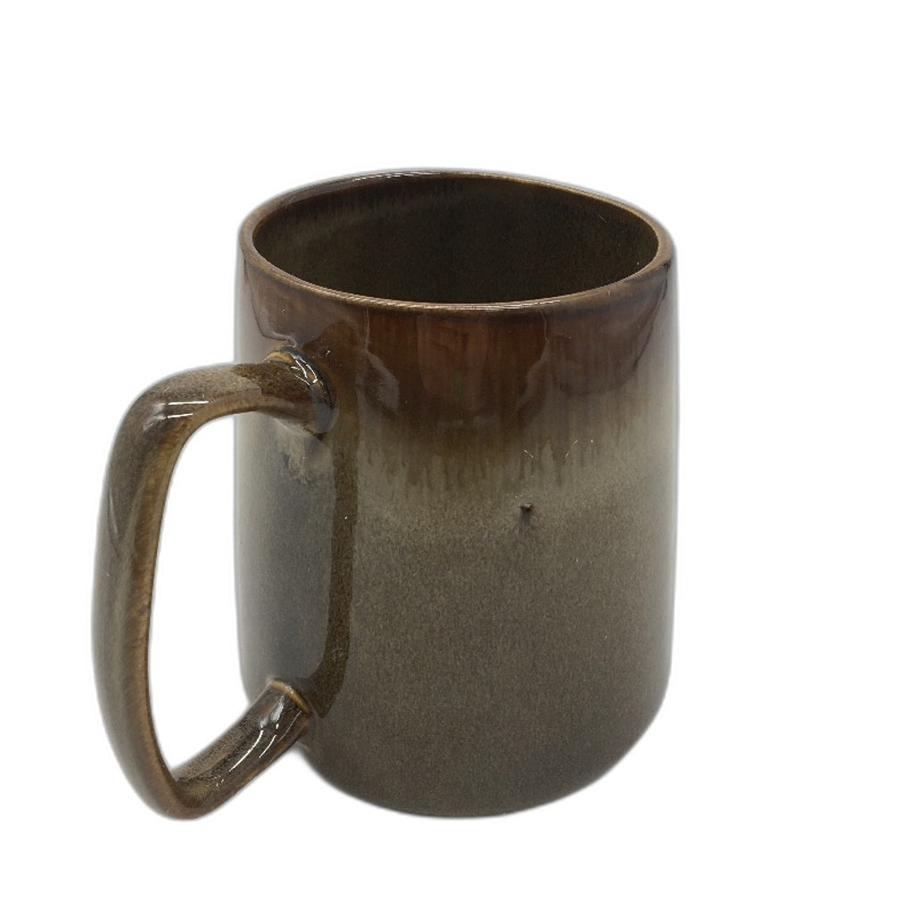 24oz Vintage Style Glazed Ceramic Extra Large Brown Coffee Mug NEW