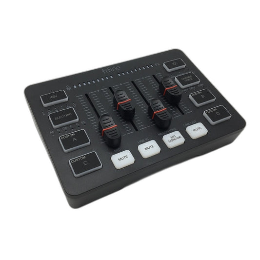 Fifine SC3 Channel Control Gaming Audio Mixer with XLR Microphone Interface DEMO