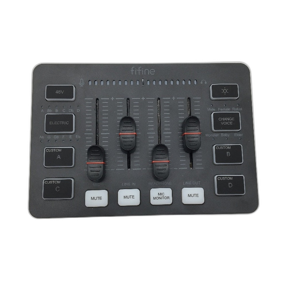 Fifine SC3 Channel Control Gaming Audio Mixer with XLR Microphone Interface DEMO