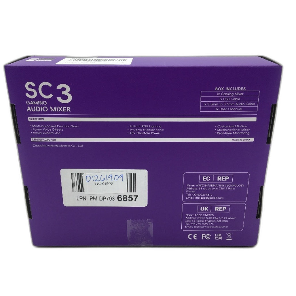 Fifine SC3 Channel Control Gaming Audio Mixer with XLR Microphone Interface DEMO