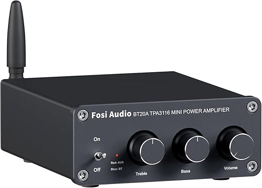 Fosi Audio BT20A Bluetooth Mini Stereo 2 Channel Speaker Power Amplifier NEW