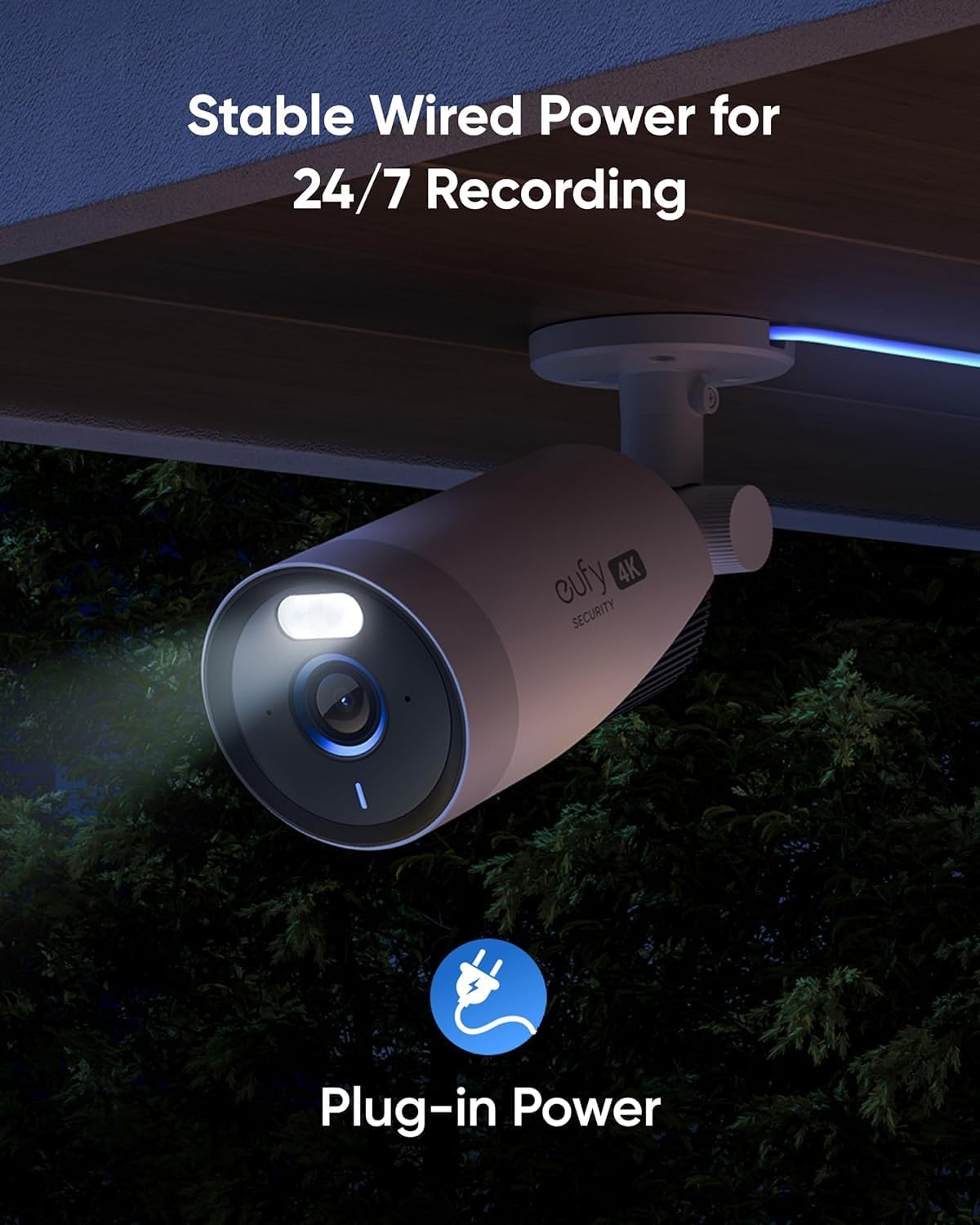 Eufy E330 24/7 Smart Protection Wired 4K Wifi Security 4 Piece Camera Kit DEMO