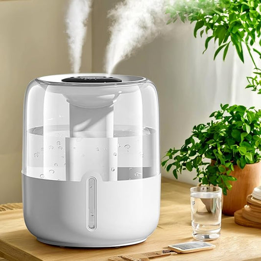K16 4L Dual Head Double Spray Nano Mist Low Noise USB Air Humidifier NEW