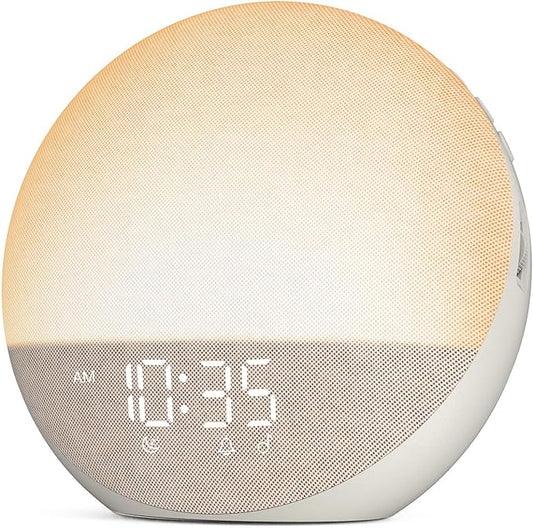 H03 Sleep-Wake Companion Sunrise Alarm Clock Sleep Sound Machine in Beige NEW