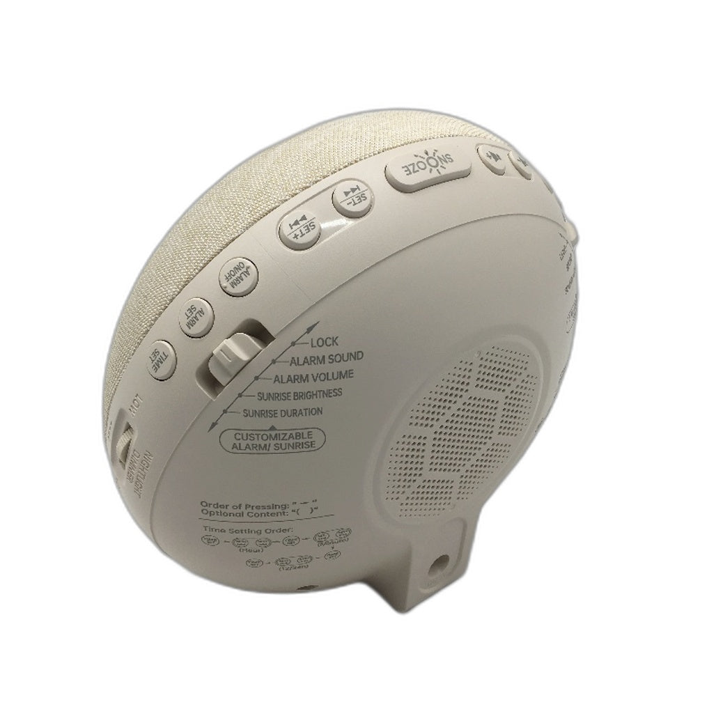 H03 Sleep-Wake Companion Sunrise Alarm Clock Sleep Sound Machine in Beige NEW