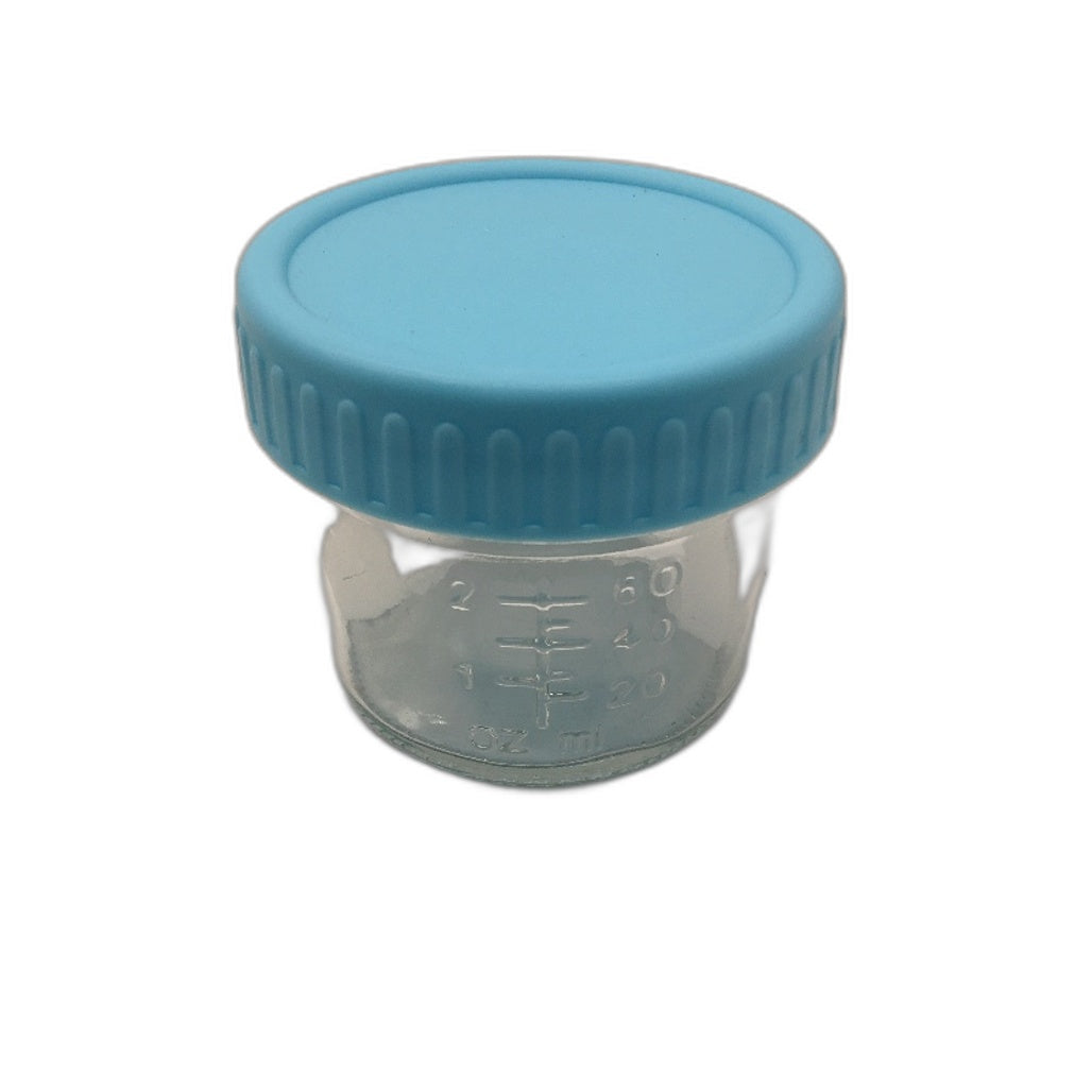 HJB VISSO 24pk 120 ml Glass Baby Food Containers with Airtight Screw Lids NEW